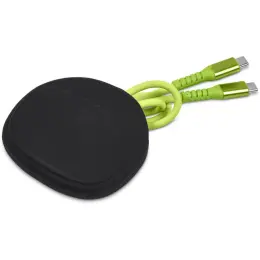 Altitude Mable Fast Charge Type-C to Type-C Charging Cable in Pouch Lime Pouch